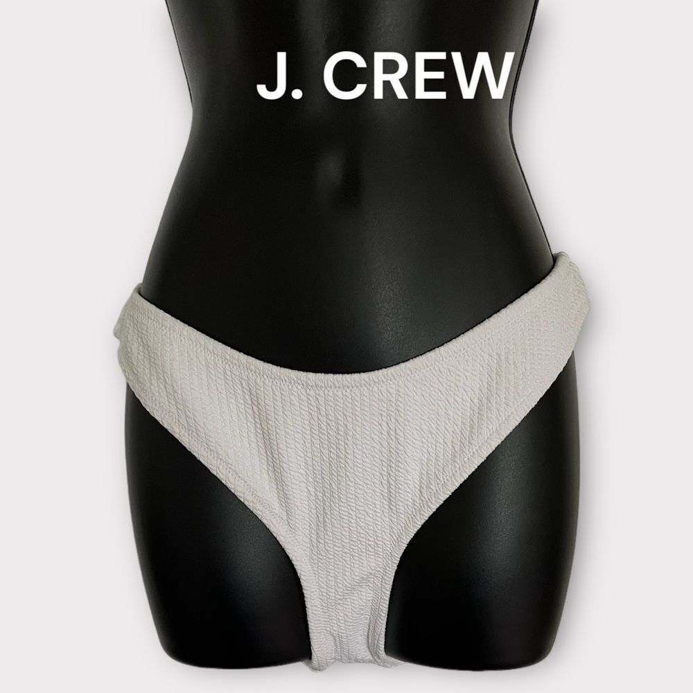White J. Crew bikini bottom size Medium, NWT
